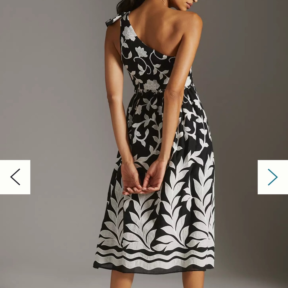 Anthropologie Maeve One shoulder Midi Dress 👗 - Picture 2 of 8